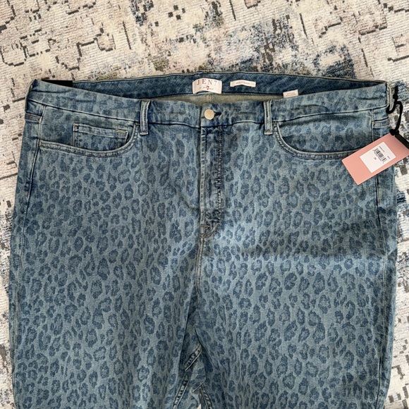 NWT Seven for all Mankind Jen 7 Ankle Skinny in Sunrise Leopard - Picture 5 of 13